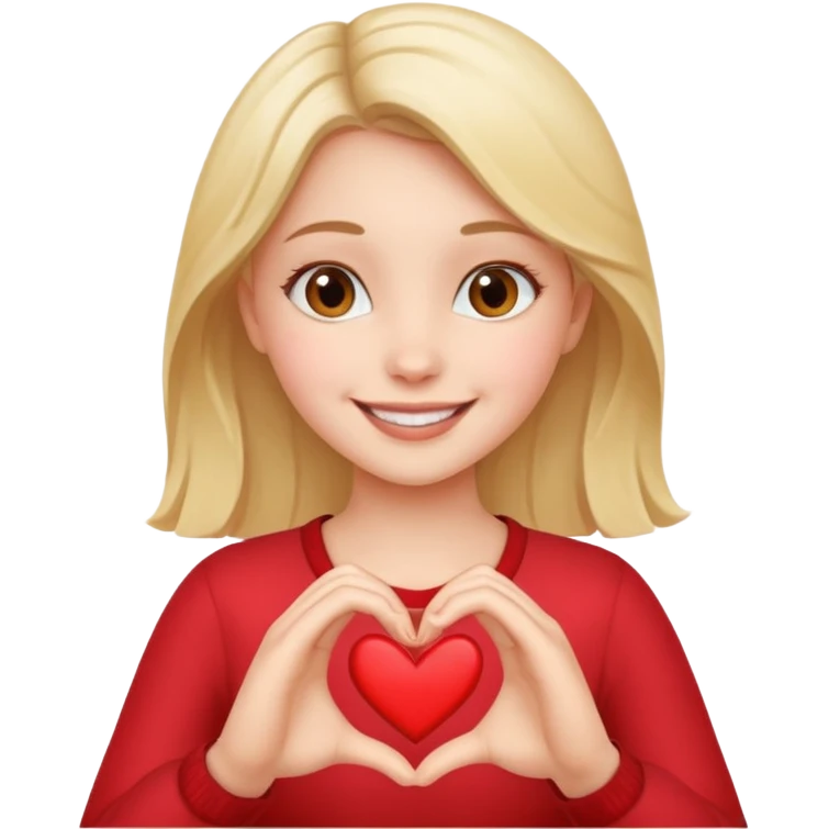 Heart hand girl  emoji