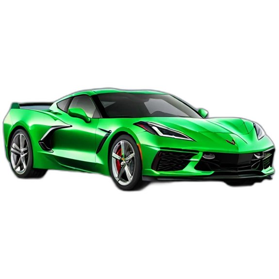 Green Corvette c8 emoji