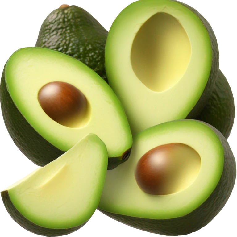 Sliced avocado emoji