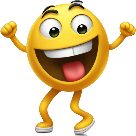 Twisted goob dancing emoji