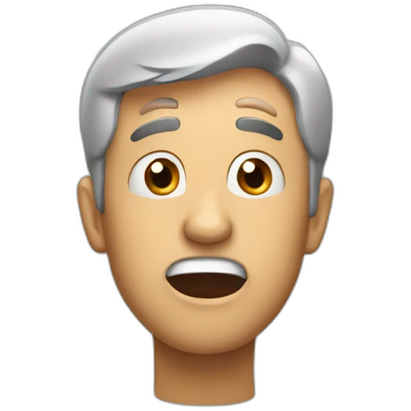 Surprised man  emoji