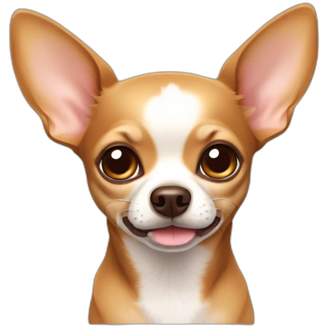 Chihuahua dog Brown color emoji