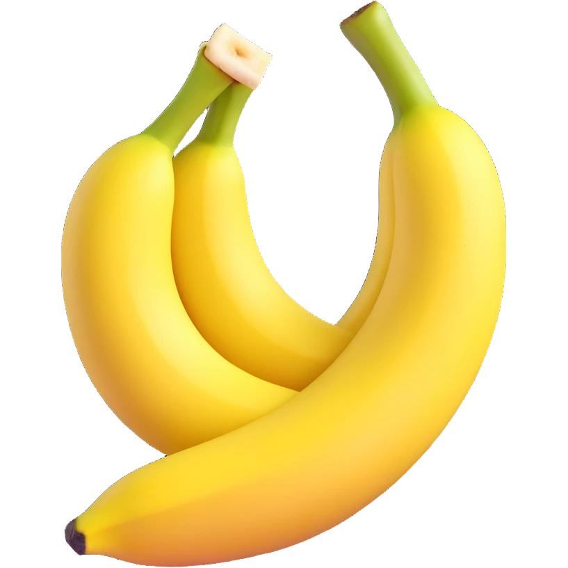 realistic banana half peeled emoji
