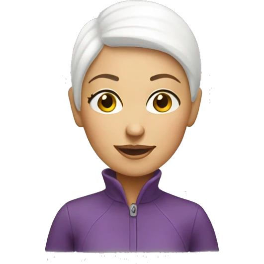 shopping bald lady emoji