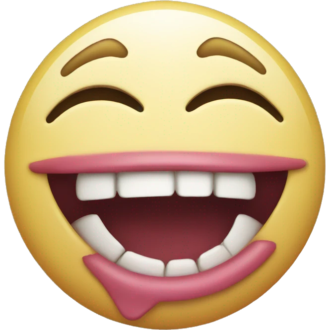 Emoji biting its lip emoji