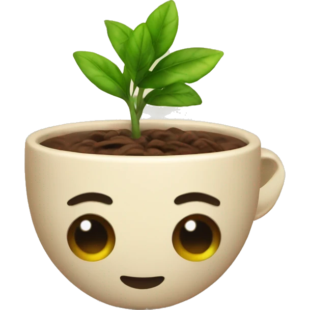 plant coffee bath emoji