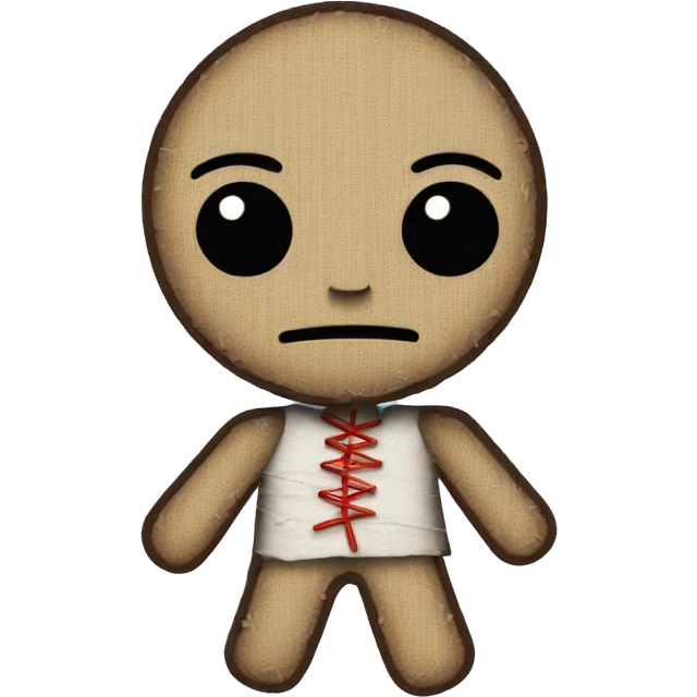 Voodoo doll with pins emoji