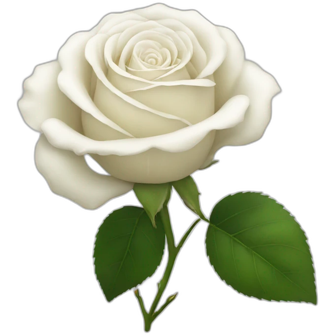 white rose emoji