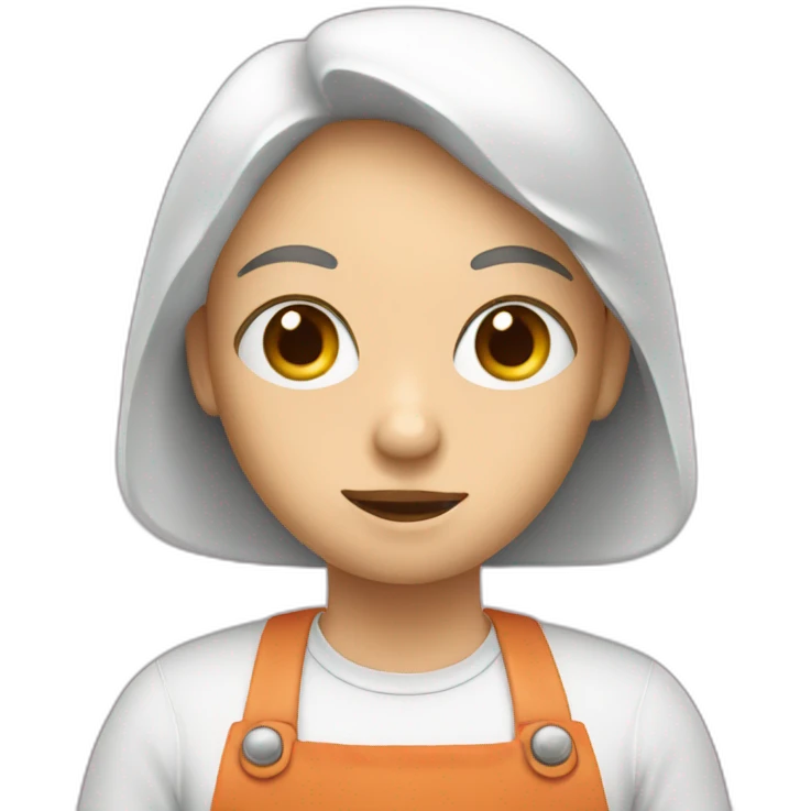 person with utensils and big eyes looking at food emoji