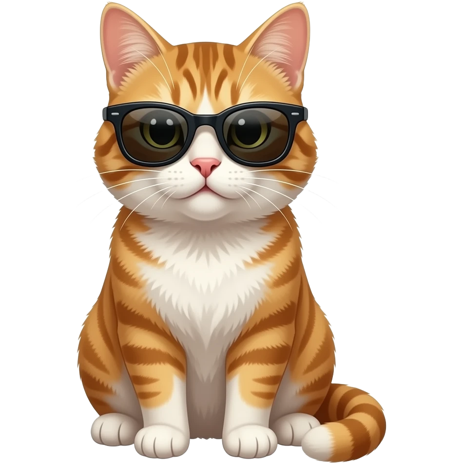 Cat wearing sunglasses emoji
