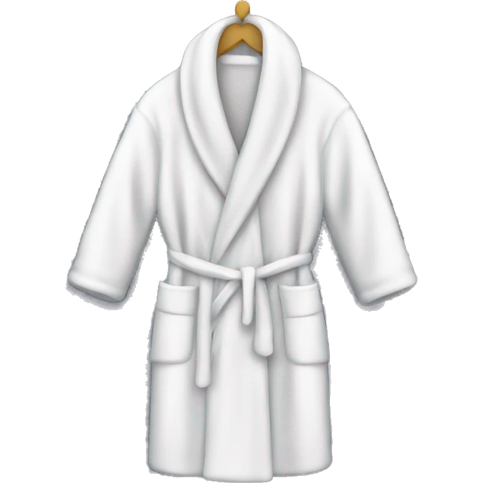 White dressing gown  emoji