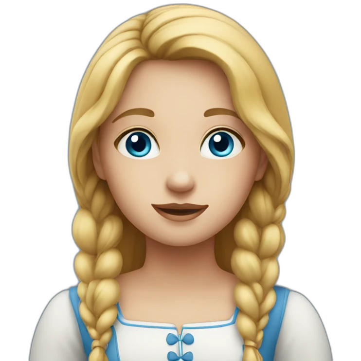 dutch girl with blue eyes emoji