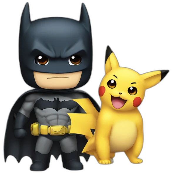Pokemon and batman emoji