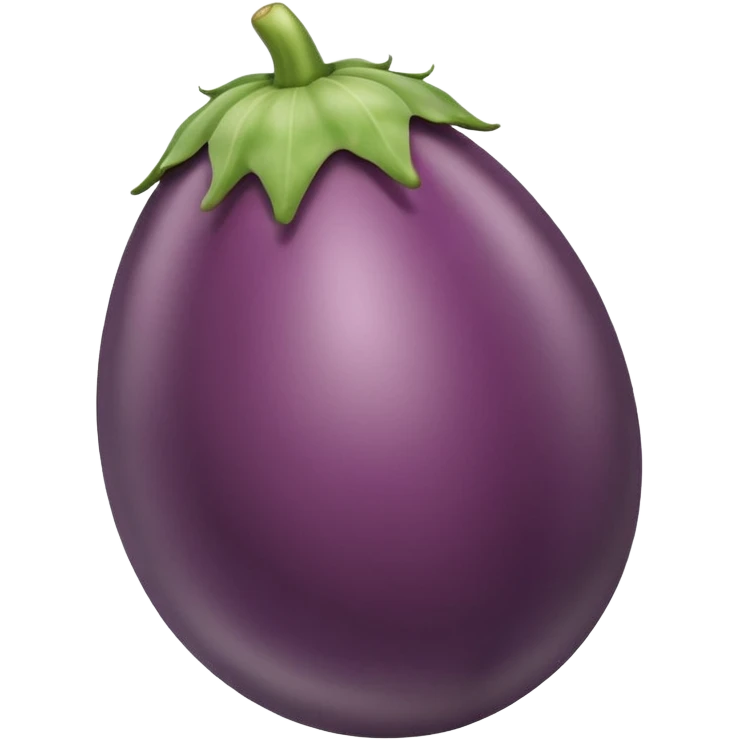 Egg plant in peach emoji