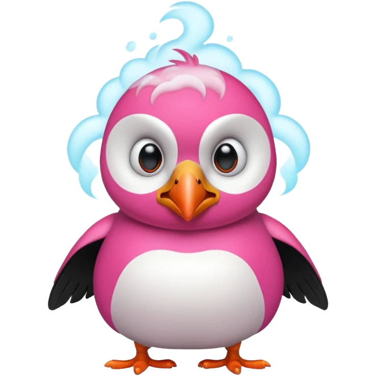pink puffin angry steam emoji