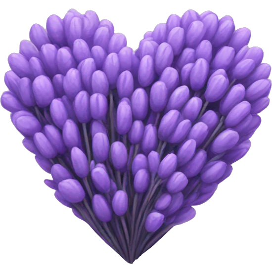 Lavender heart emoji