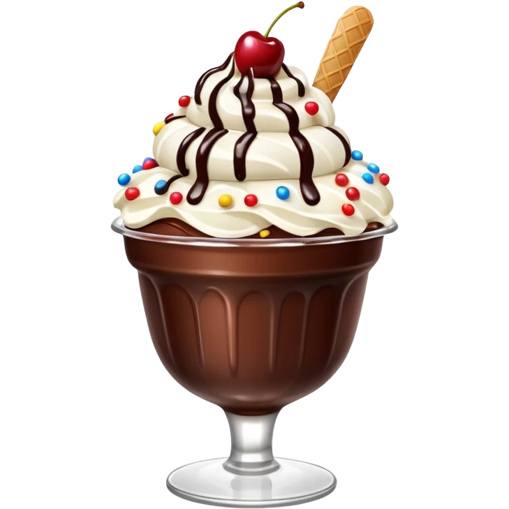 Ice Cream Chocolate Sundae with Cherry


 emoji