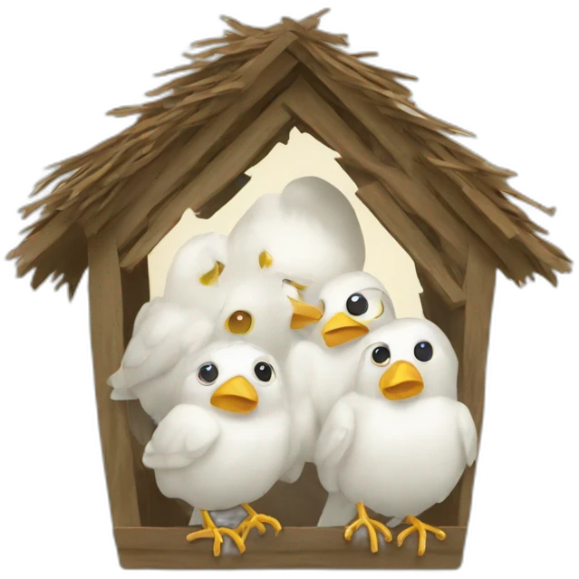 flat empty nest emoji