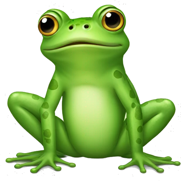 funny frog emoji