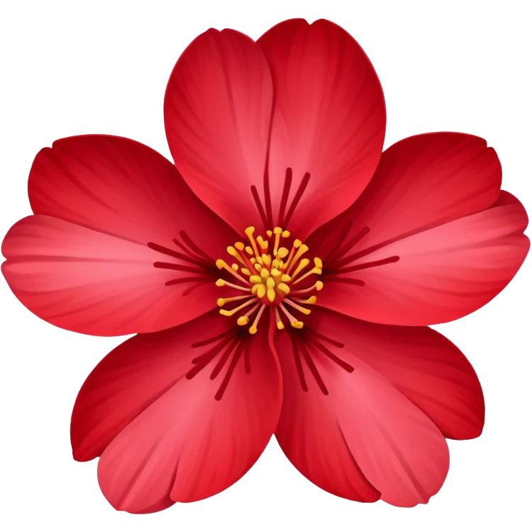 red sakura emoji