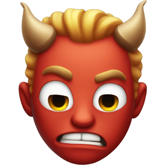 Devil with strong biceps  emoji