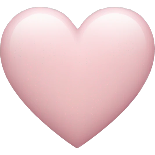 pale pink heart emoji