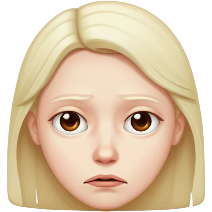 A maybe face with guilt  emoji