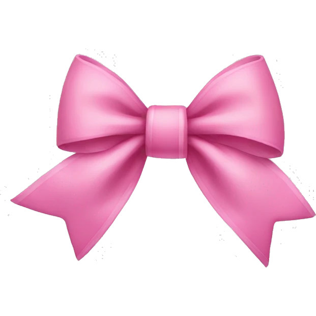 Pink bow emoji