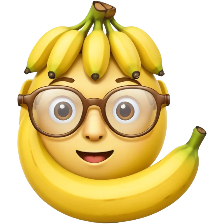 banana with glasses emoji