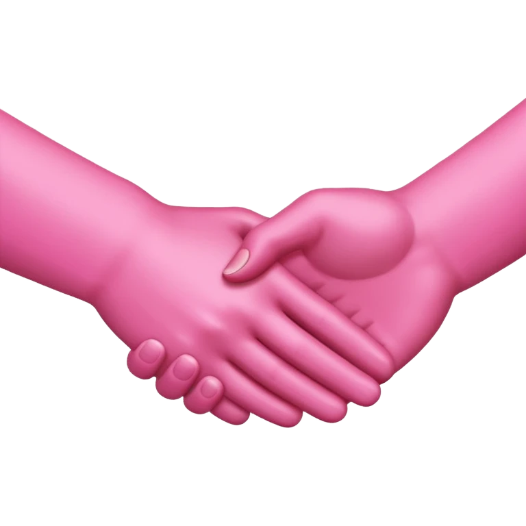 handshake pink hands emoji