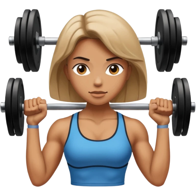 DONNA CHE ALZA PESI emoji