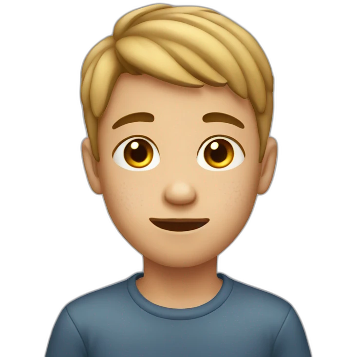 Boy with acne emoji