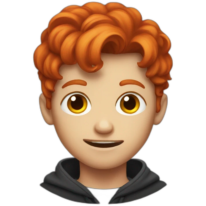 Evil redheaded boy emoji