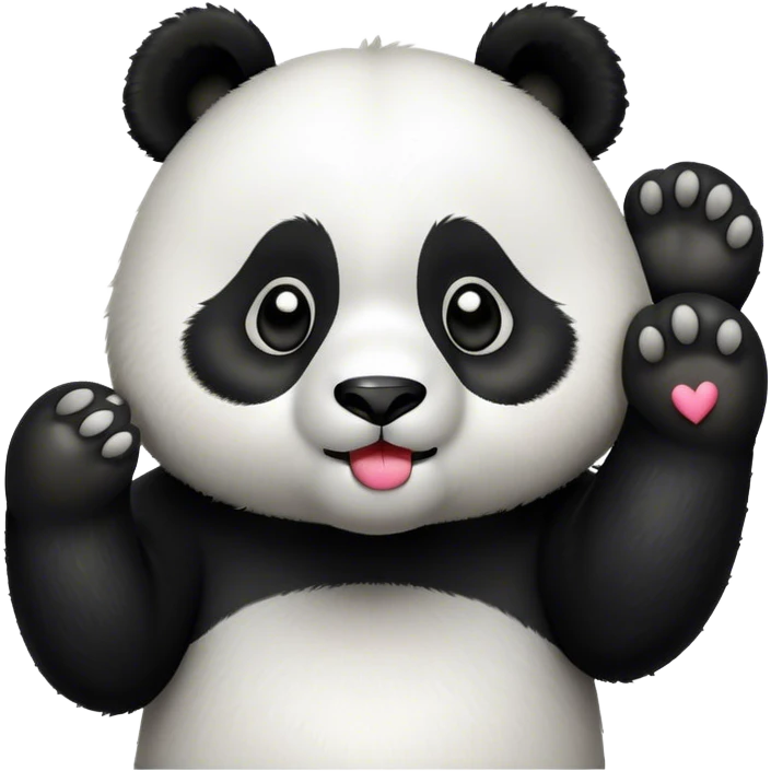 Panda send kisses  emoji