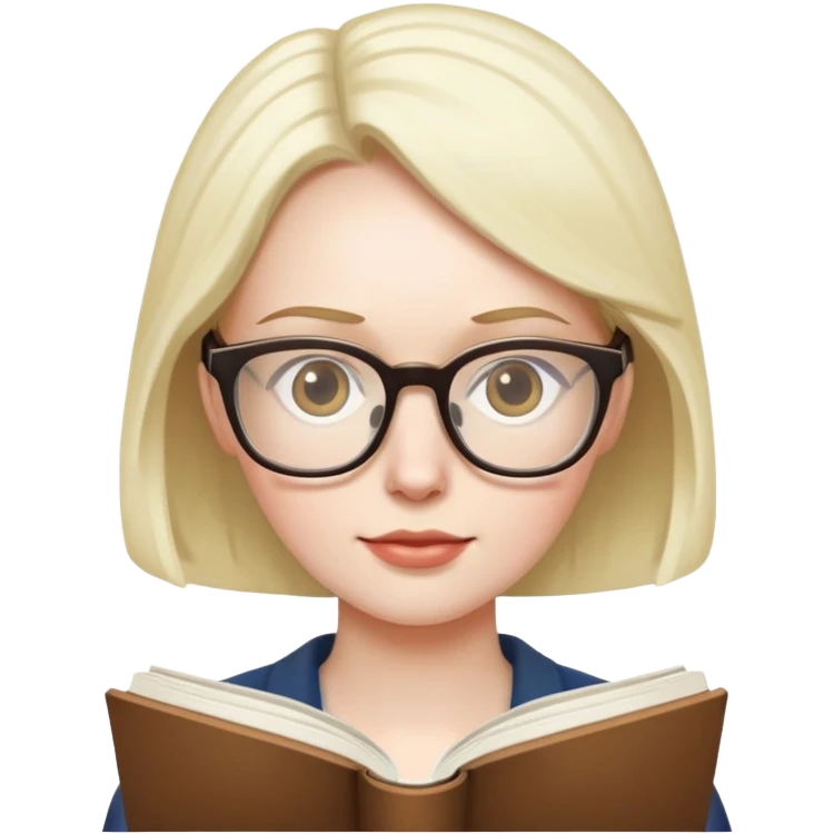 Toilet with a Book and Glasses  emoji