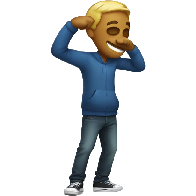 Person dabbing emoji