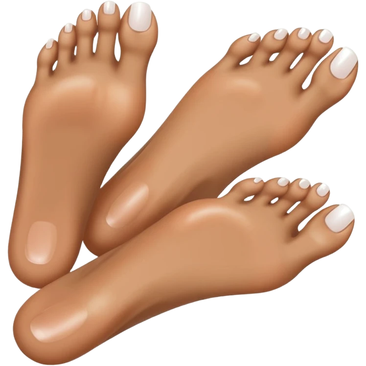 Sexy ebony feet white tips  emoji
