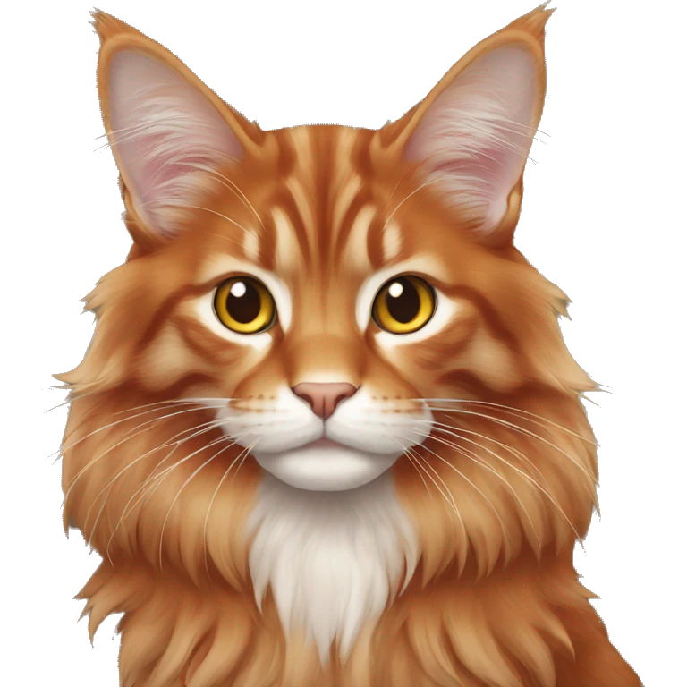 Red main coon full-body emoji