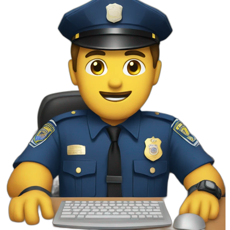 cop computer emoji
