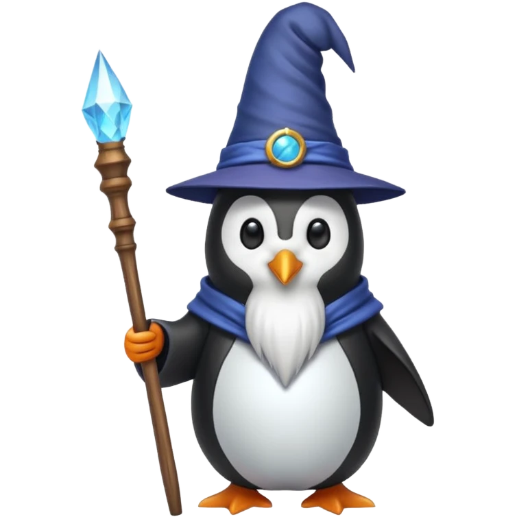Penguin Wizard emoji