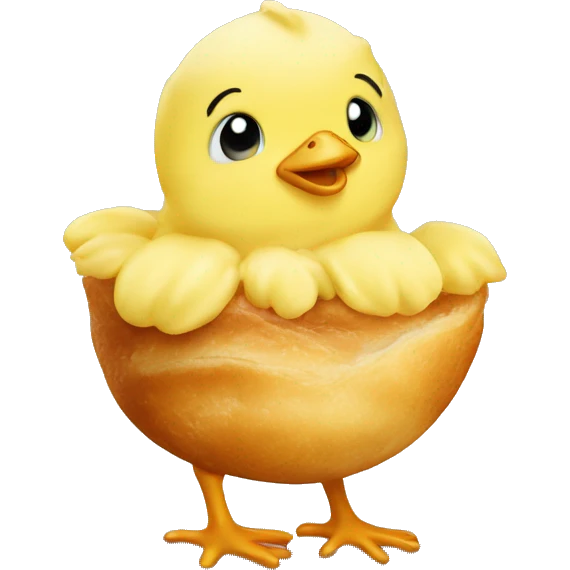 Baby chick Croissant emoji