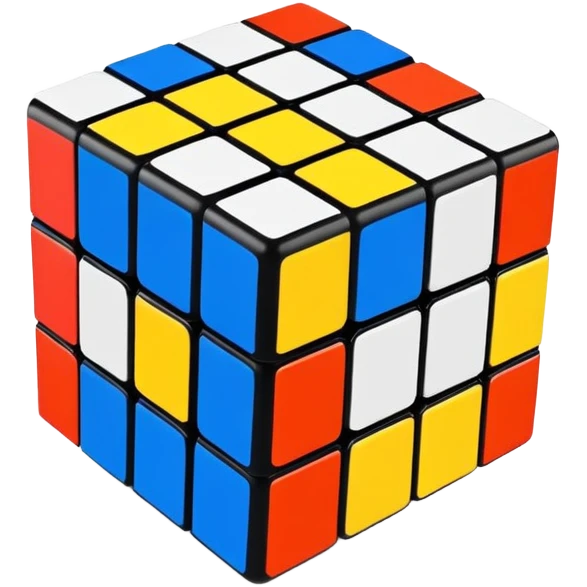 A 3x3-squares rubix cube emoji