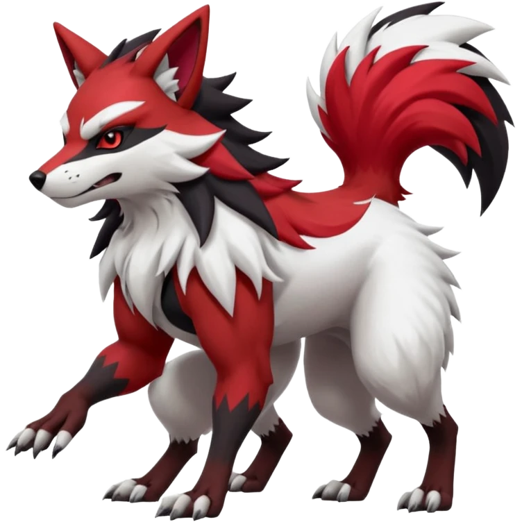 Lycanroc-Zangoose-Zoroark-Obstagoon-fusion emoji