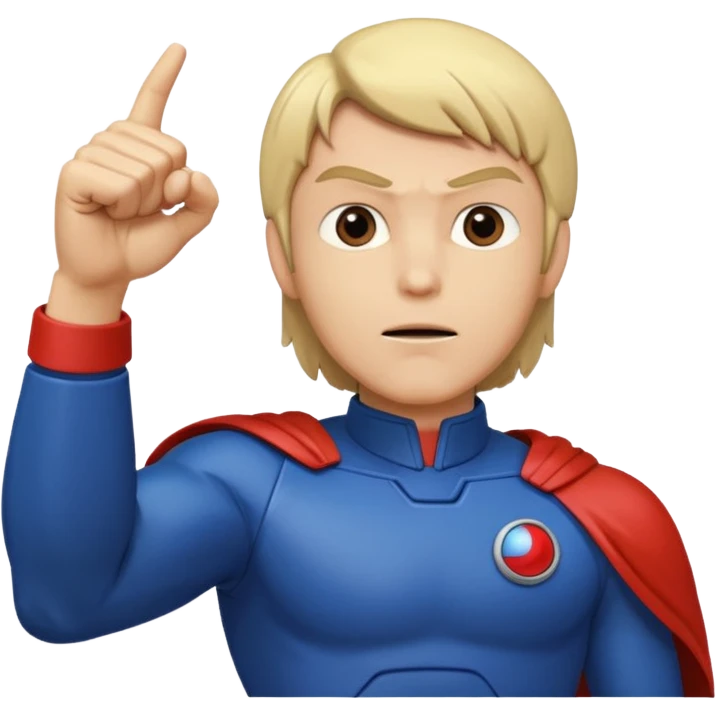 Mark from Battle of the Planets doing fist pump. emoji