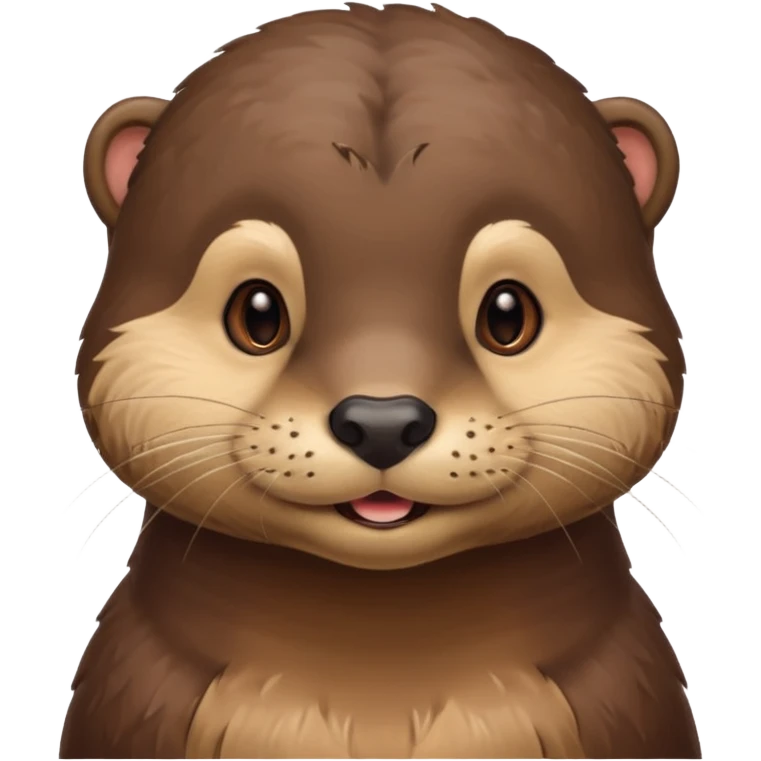 a flirty male otter smirking emoji