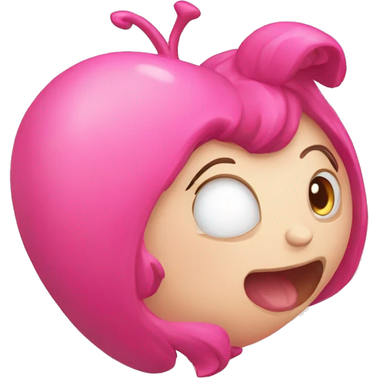 Diablotine mignonne bisous coeur emoji