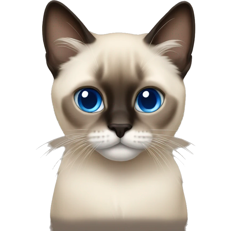 hairy siamese blue eyes emoji