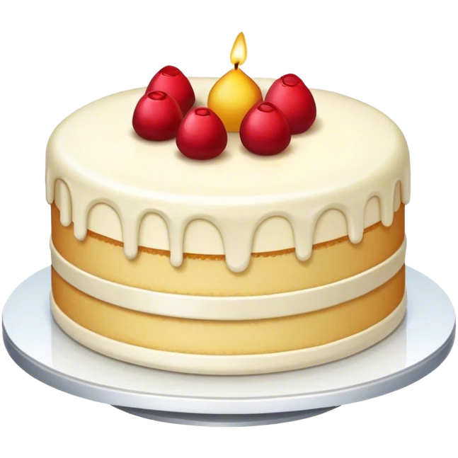 Vanilla cake emoji