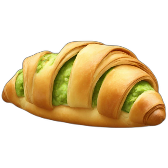 pistachio croissant  emoji