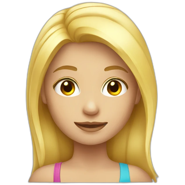 blond girl emoji